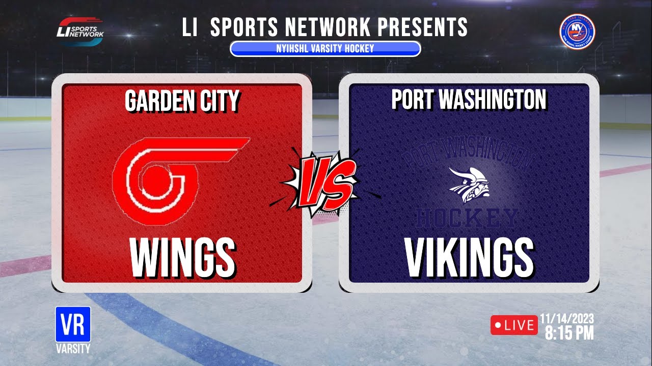 Featured image for “NYIHSHL Varsity Hockey | Garden City Wings Vs Port Washington Vikings”